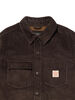 WORKWEAR TELEGRAPH オーバーシャツ ブラウン BLACK COFFEE